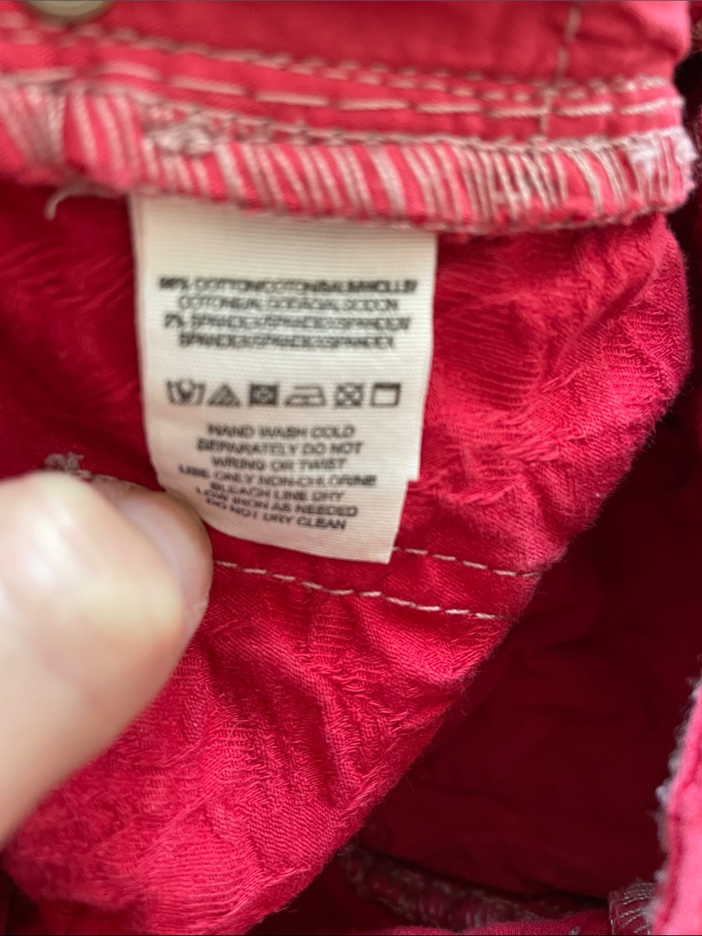 27. FREE PEOPLE Hot Textured Red Skinny Jeans - Picture 8 of 8